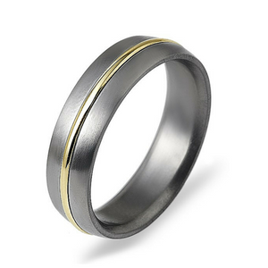 Dora 9ct Gold & Titanium ring