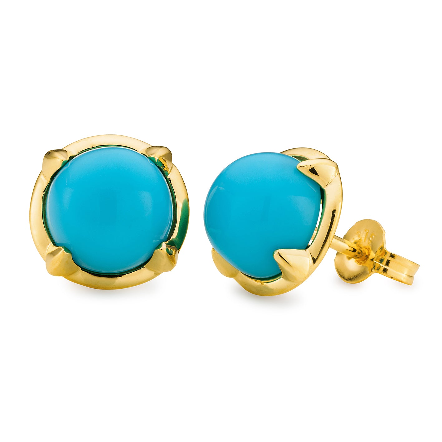 MMJ - Turquoise Claw Set Stud Earring