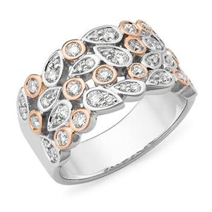 MMJ - Diamond Bead/Bezel Set Dress Ring